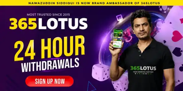 Suniel Shetty endorsing 365Lotus exclusive cashout