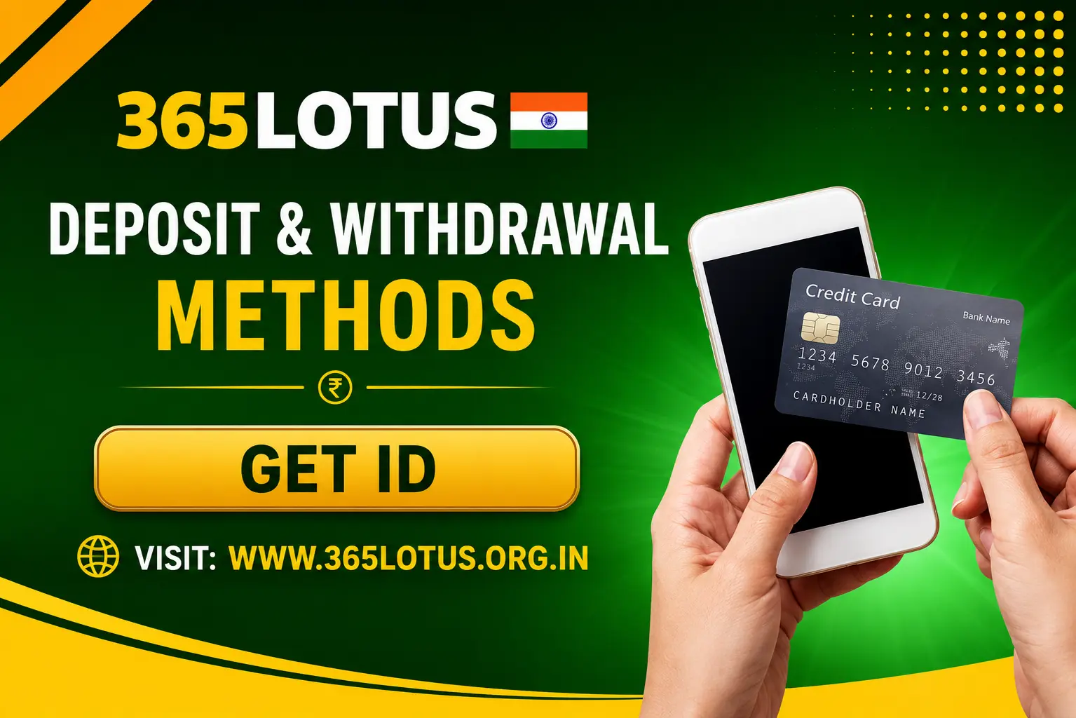Deposit & Withdrawal Methods on 365Lotus